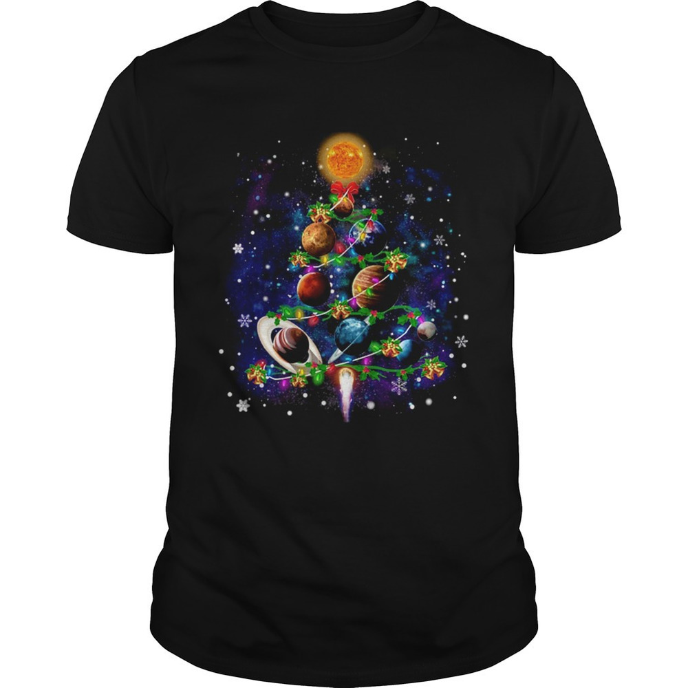 Solar System Christmas Tree Tshirt